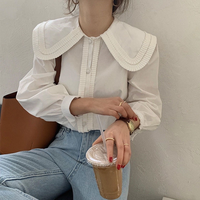 FREESHIP ÁO SƠ MI CỔ TRÒN DẬP LY FORM THỤNG TIỂU THƯ