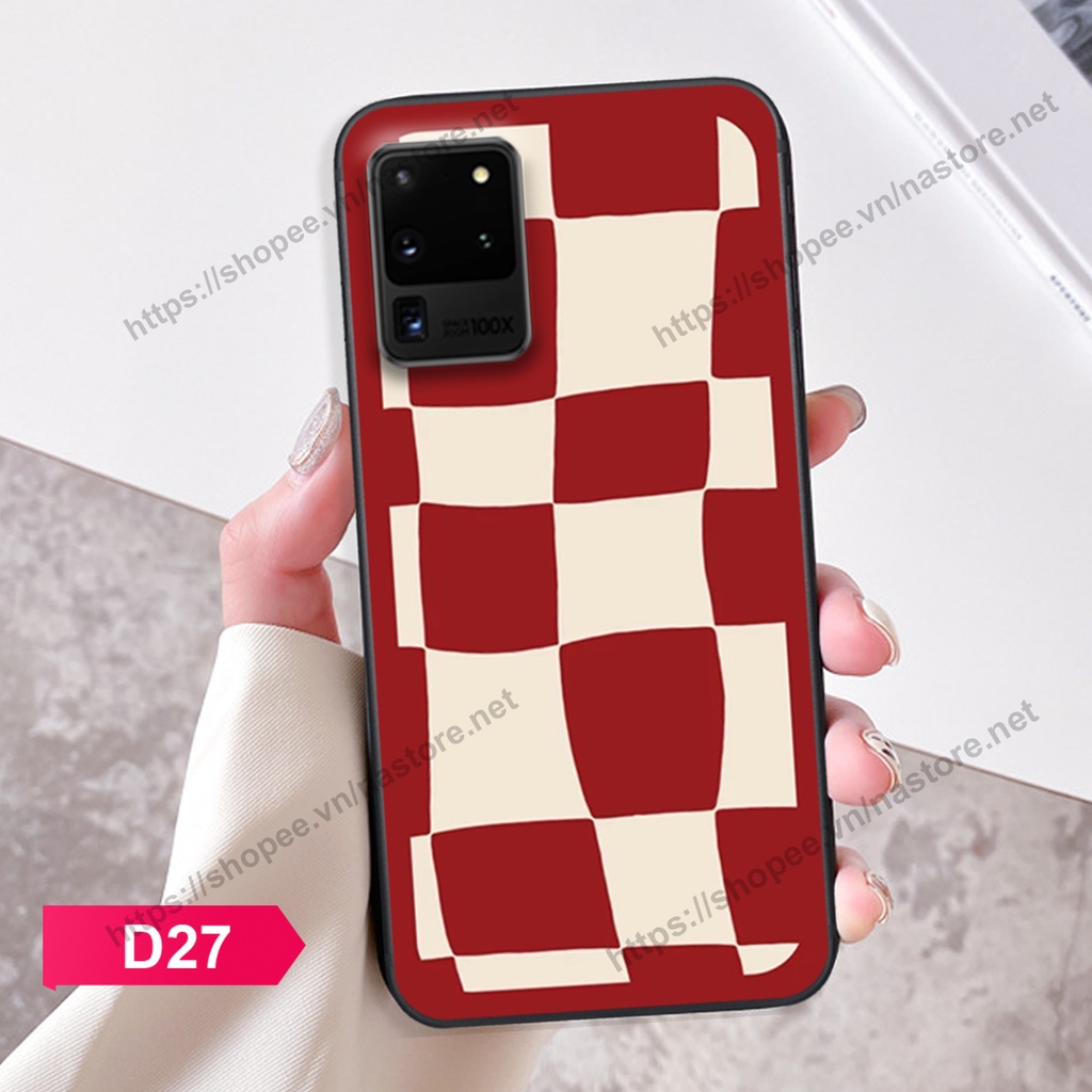 Ốp lưng Samsung S20 / S20 Plus / S20+ / S20 FE / S20 Ultra mặt cười, họa tiết caro đơn giản đẹp cute
