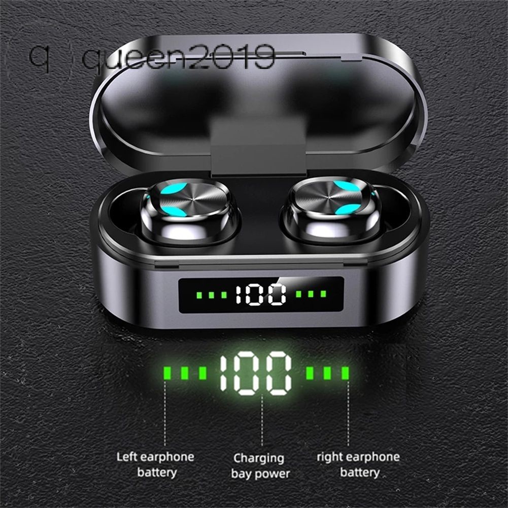 S10 Tai Nghe Nhét Tai Tws Tai Nghe Chụp Tai Bluetooth-Tương Thích V5.1 Không Dây Thể Thao Tai Nghe Hifi Stereo Cảm Ứng Tai Nghe Có Micro Queen2019