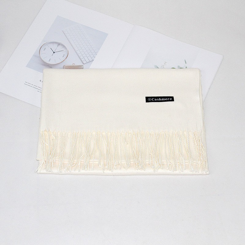 Khăn quàng cổ Cashmere ONZ Studio trơn dệt kim - Khăn len choàng cổ nam nữ vintage thời trang Hàn Quốc hot trend CM01