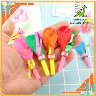 Còi Thổi Bóng Bay Cho Bé Vui Nhộn