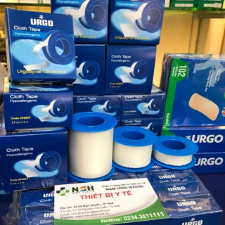 ❤️[ĐỦ SIZE] Băng keo dính cuộn xé vải lụa y tế URGO SYVAL urgosyval BĂNG KEO DÍNH LỤA SILKTAPE URGOSYVAL URGO SYVAL