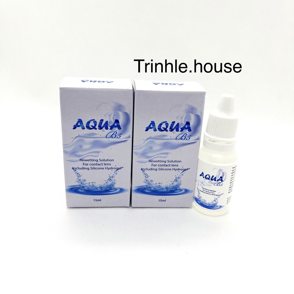 Nước nhỏ mắt lens AQua B5 15ml- nhỏ mắt 15ml- dung dịch nhỏ mắt khi mang kính áp tròng Hàn Quốc.