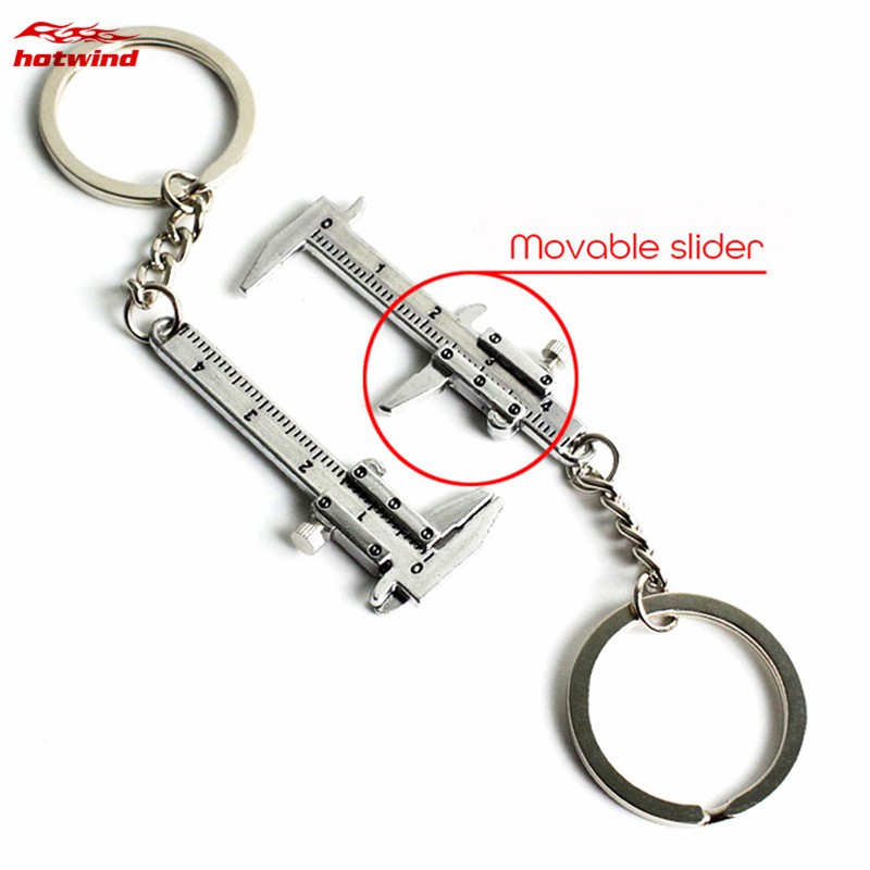 Móc khóa hình thước cặp vernier mini bằng kim loại