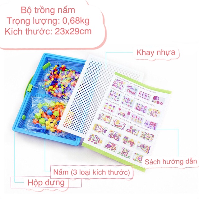 Đồ chơi trồng nấm nhựa