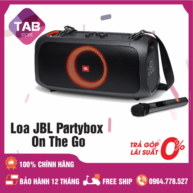 Loa JBL PartyBox On The Go Chính Hãng - Bảo Hành 12T