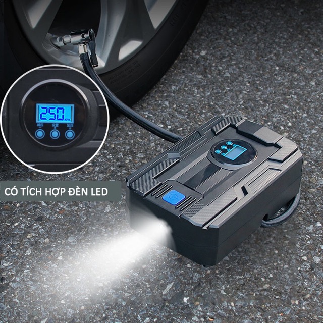 Máy Bơm Lốp Ô Tô Điện Tử Mini Car Pump Cao Cấp  giá tốt