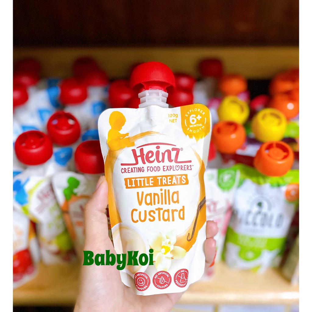 Váng sữa hoa quả nghiền Heinz Úc cho bé từ 6 tháng (date mới 06/2022)