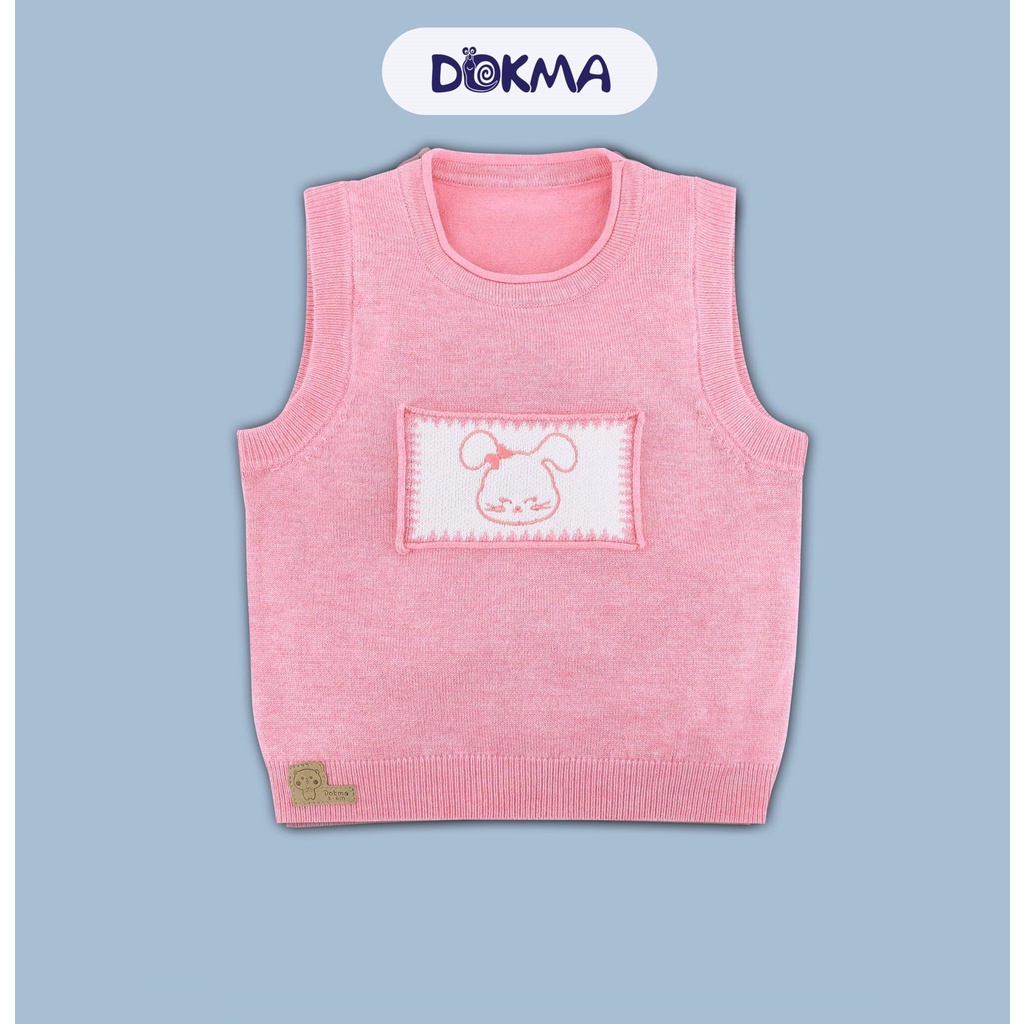 DA762 Áo len gile cổ tròn DOKMA (6-24m)