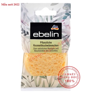 Vỉ 2 miếng mút bọt biển rửa mặt ebelin - hàng đức 100%