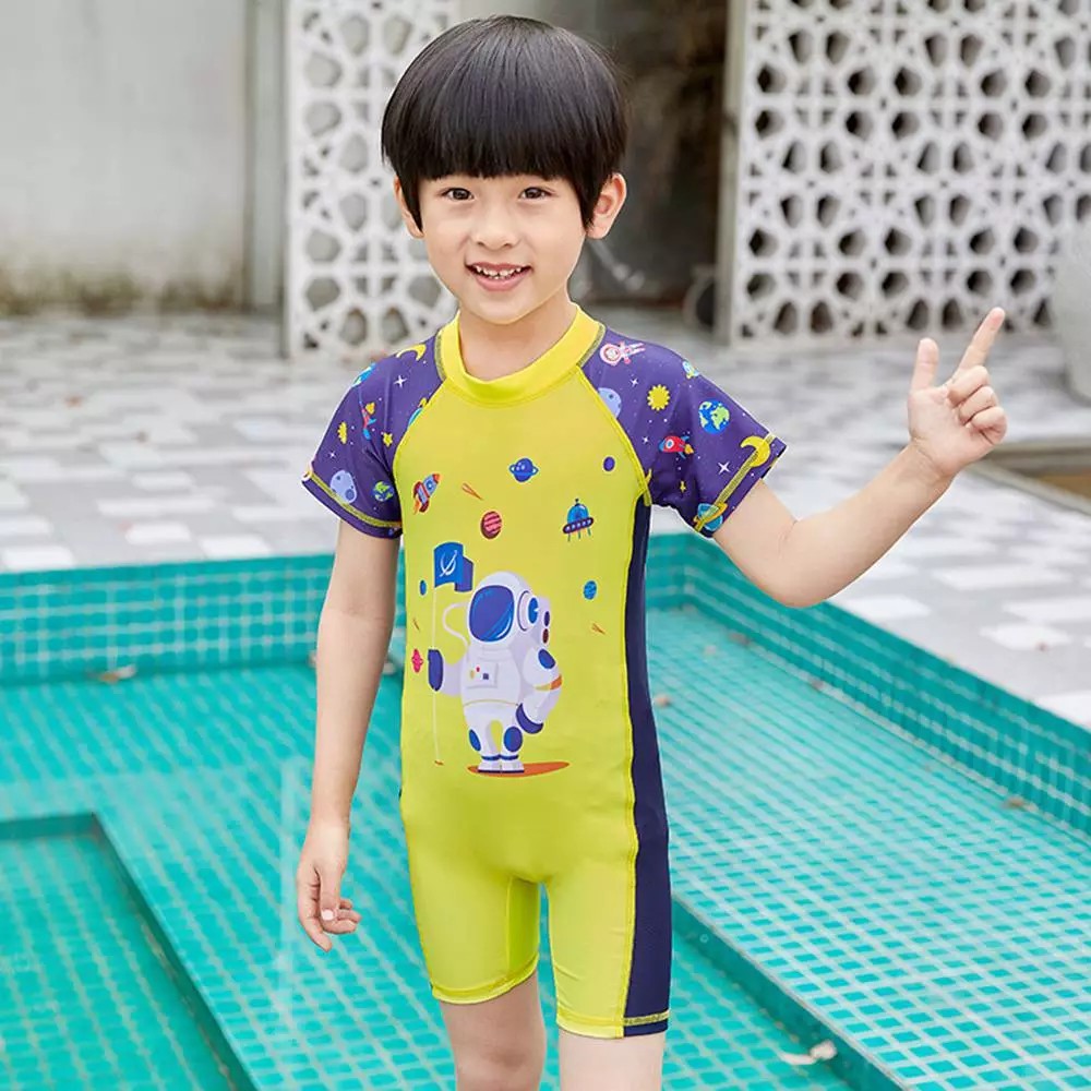 Đồ bơi một mảnh hoạ tiết hoạt hình phong cách Hàn Quốc cho bé trai