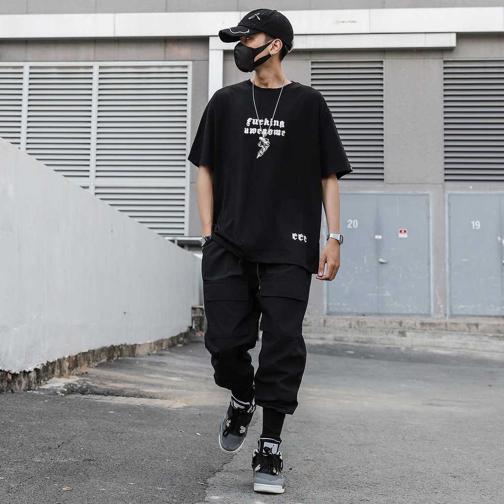 Áo Thun Fxcking Awesome Màu Đen