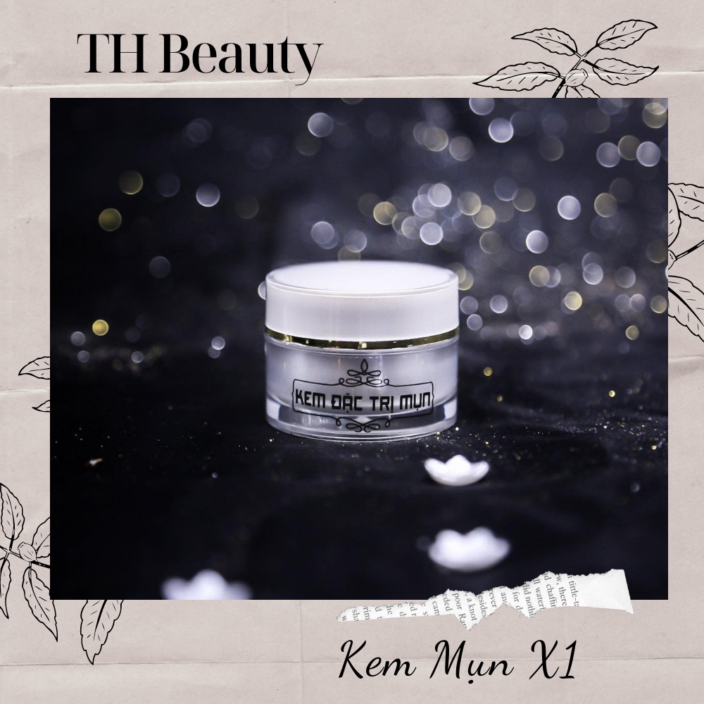 [Hiệu Quả Khác Biệt Sau 2 Tuần Sử Dụng] Kem Mụn X1 TH beauty giảm mụn mờ vết thâm