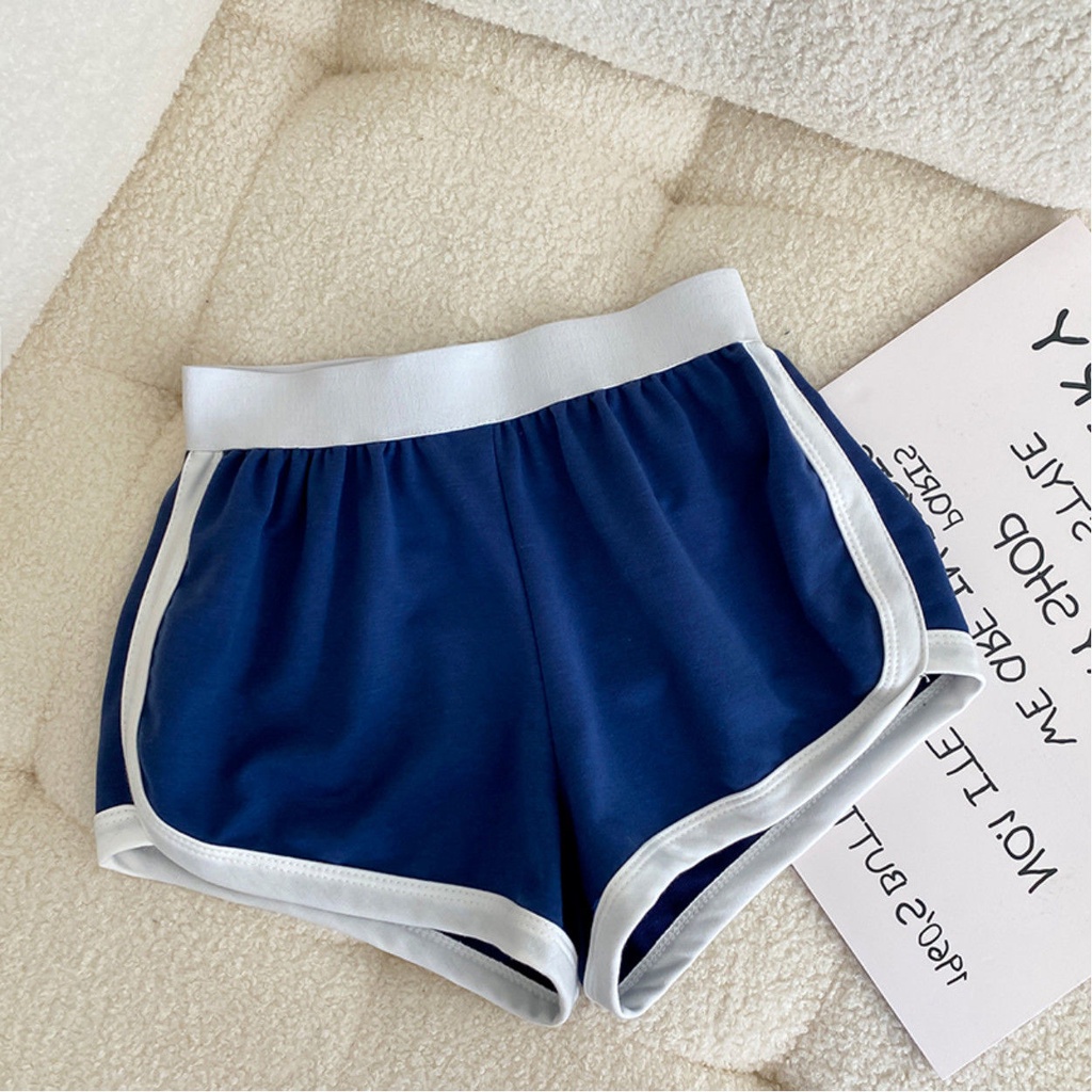 Quần Short Thể Thao Lưng Cao Ống Rộng Thời Trang Xuân Hè Hàng Mới Cho Nữ