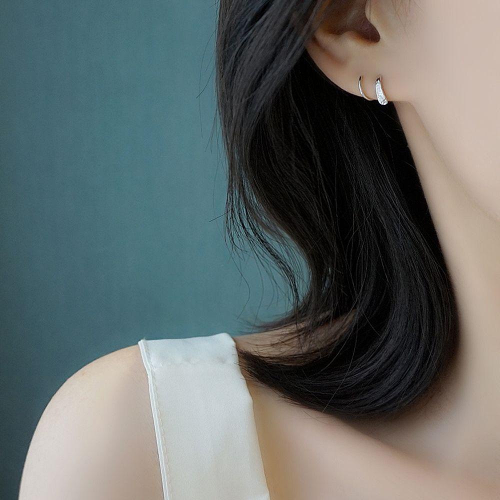 Khuyên Tai Hình Học Dạng Thả Phong Cách Punk Hàn Quốc VANES1 Cho Nữ