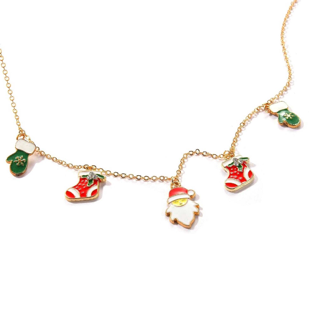 Vòng cổ thiết kế hình giáng sinh xinh xắn
