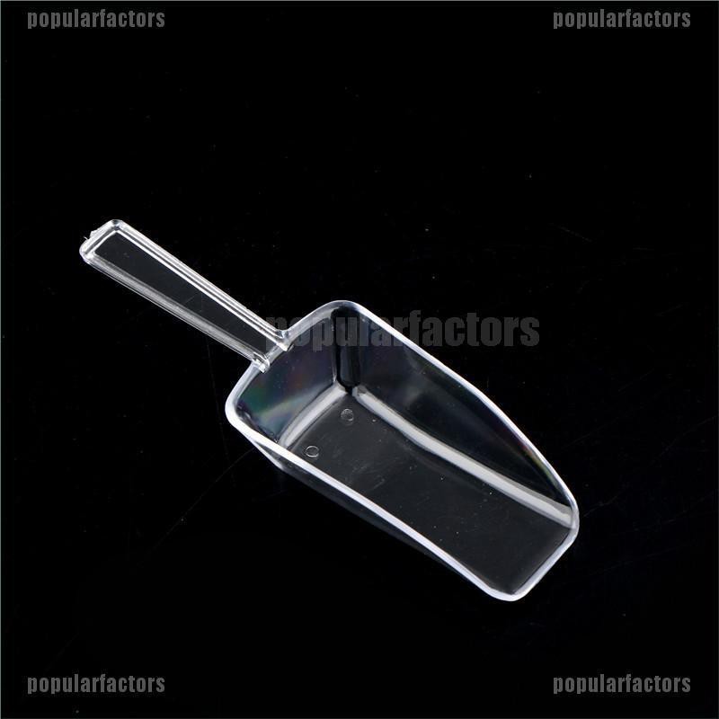 Bộ 3 Muỗng Múc Kem Bằng Nhựa Trong Suốt Dùng Cho Tiệc Cưới / Quán Bar