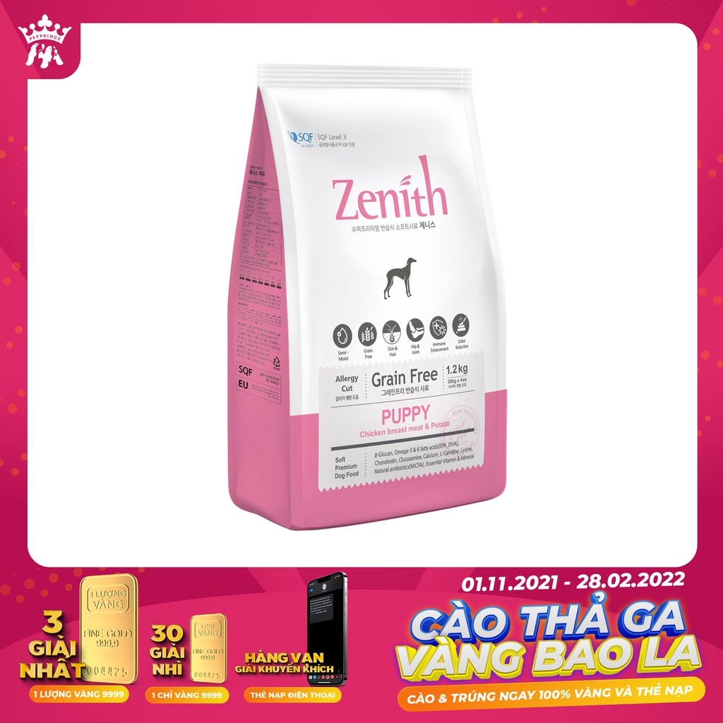 ZENITH THỨC ĂN HẠT MỀM CHO CHÓ 1.2kg