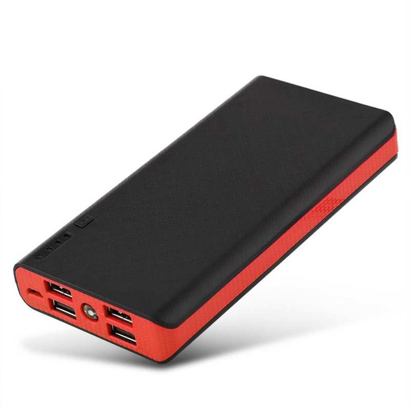 [Ready Stock] Bộ vỏ sạc dự phòng di động DIY dung tích siêu lớn 20000mAh có 4 cổng USB sạc nhanh3/6