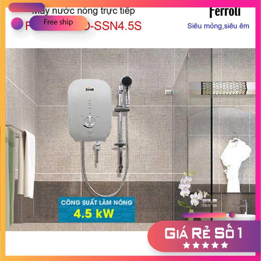 Máy nước nóng trực tiếp Ferroli, Best sales Bình nước nóng trực tiếp Ferroli Divo SSN 4.5S không bơm