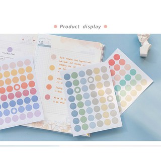 2 tệp Sticker hình dán chấm tròn nhỏ xinh trang trí DIY