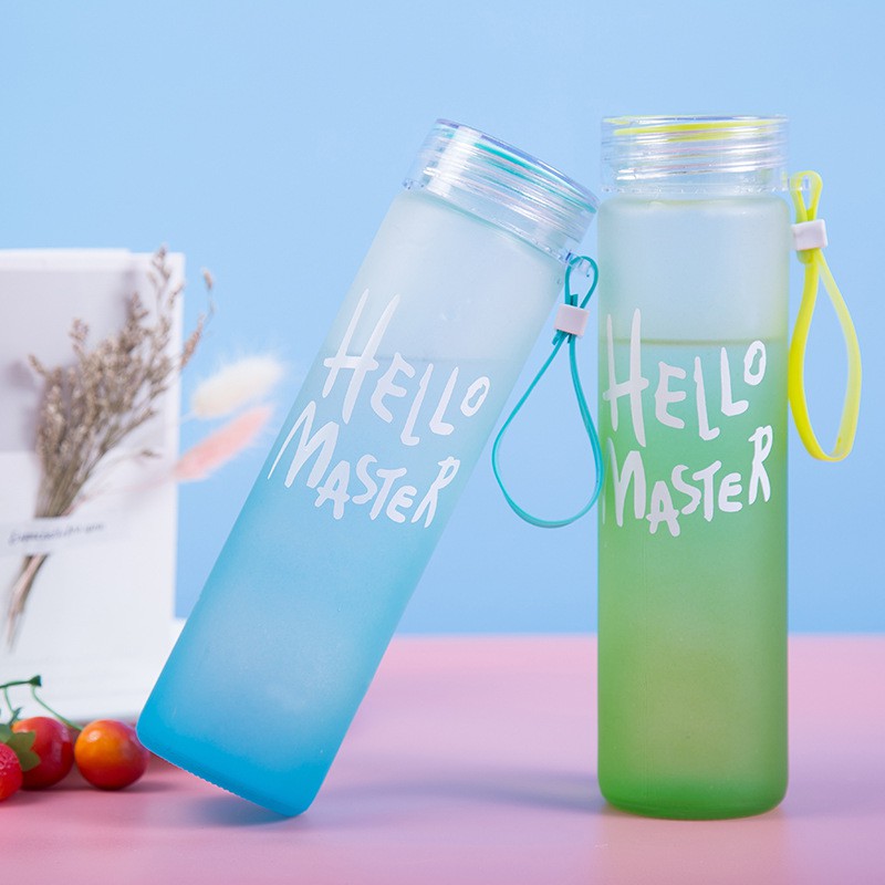 Combo 2 Bình Nước Thủy Tinh Hello Master 480ml