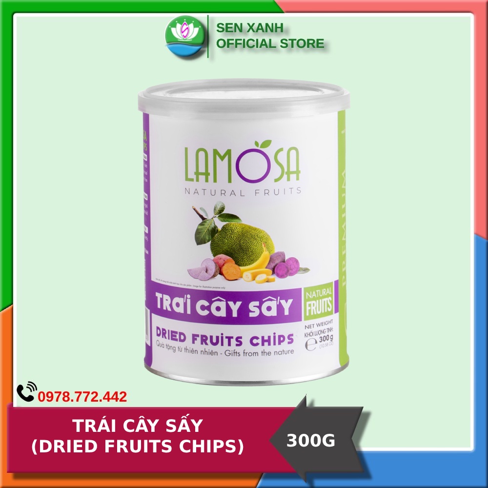 [SenXanh Foods] Trái cây sấy 300G - LAMOSA Dried fruit chips