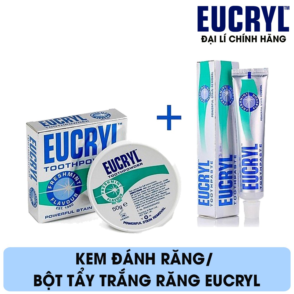 Kem đánh răng/ Bột tẩy trắng răng Eucryl