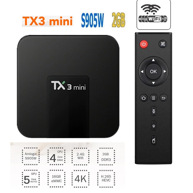 Android tv box tx3 mini CPU S905W mới 2022 Wifi 5g + Ngôn Ngữ Tiếng Việt.