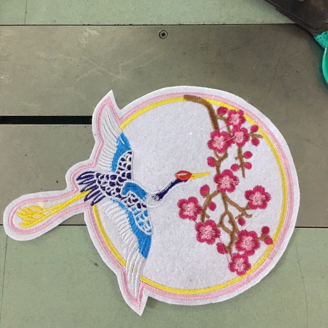 sticker thêu chim