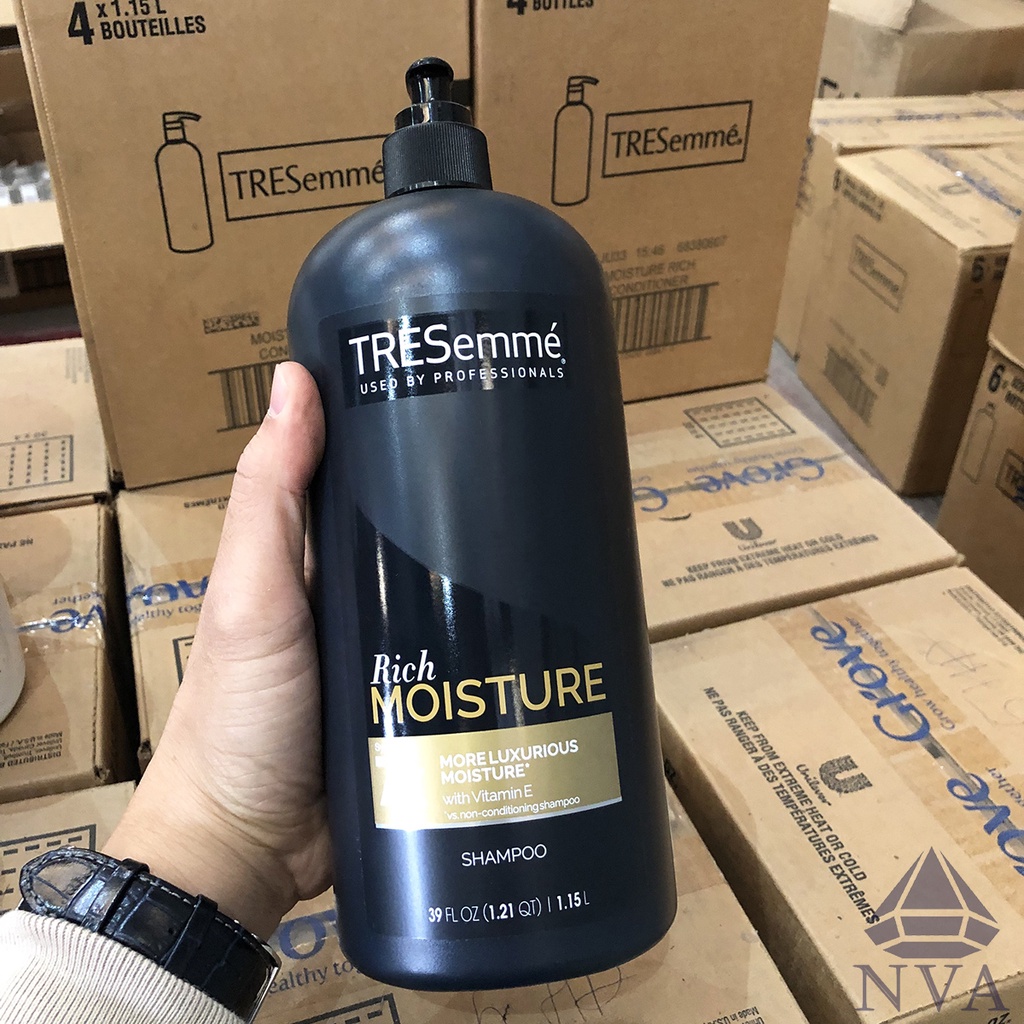 Cặp dầu gội, dầu xả tóc Tresemme 1.15L nhập Mỹ chuyên dùng cho tóc khô, hư tổn, tóc  gãy rụng