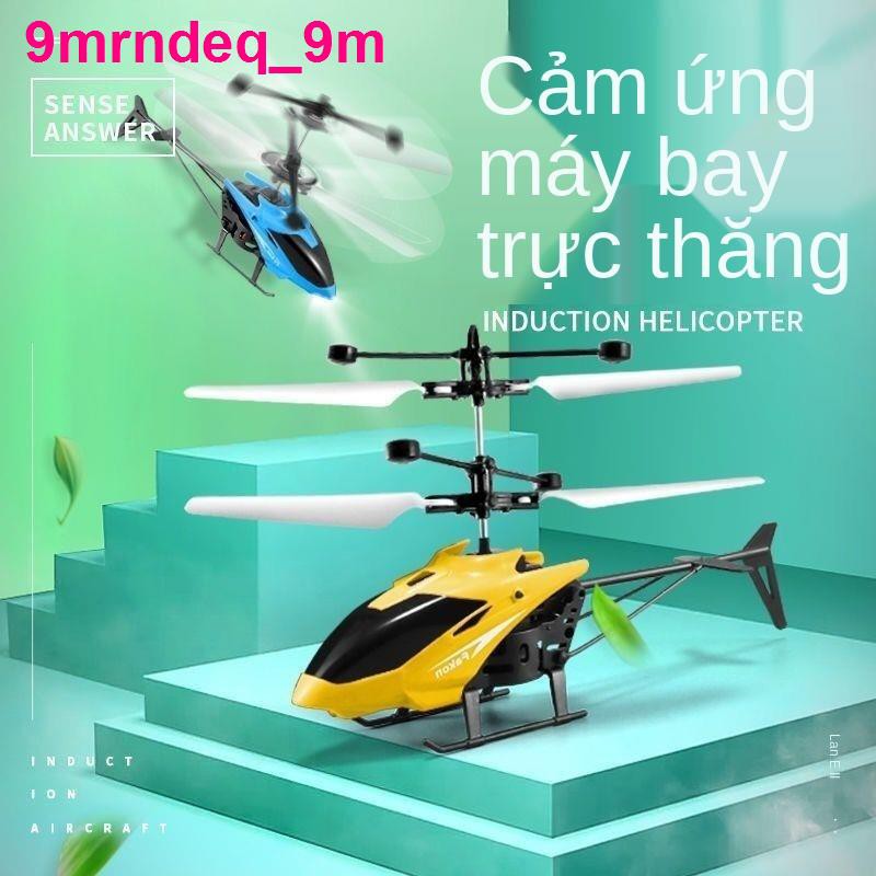 Máy bay điều khiển từ xa thông minh trực thăng cảm ứng hai chiều trong nhà và ngoài trời sạc chống rơi đồ chơi trẻ