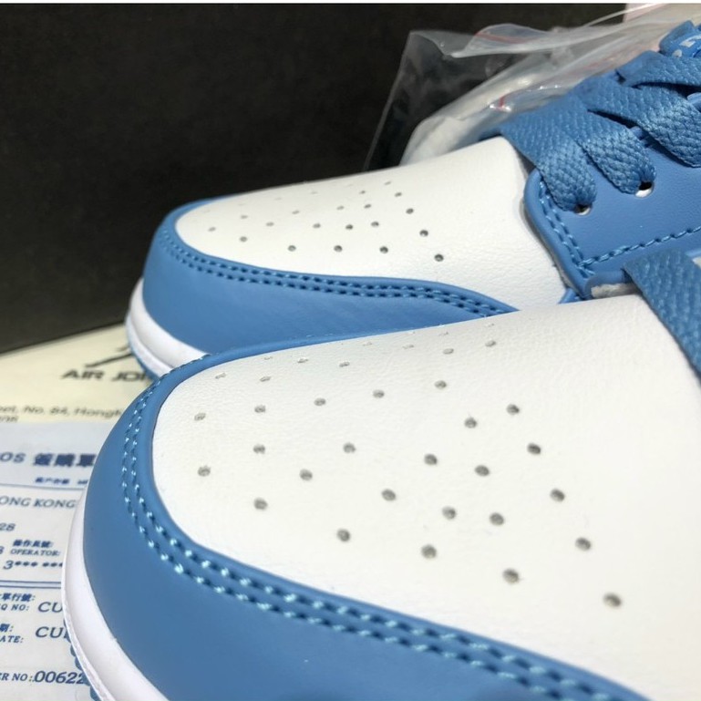 (FREESHIP+HỘP+QUÀ) Giày thể thao AIR JORDAN 1 Low SB UNC thấp cổ màu xanh trắng