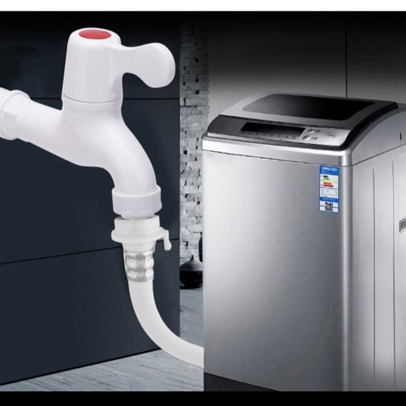 Vòi nước đơn bằng pvc 4 điểm DN15 đầu nhọn nóng lạnh đa năng cho máy giặt DN21.my083.2