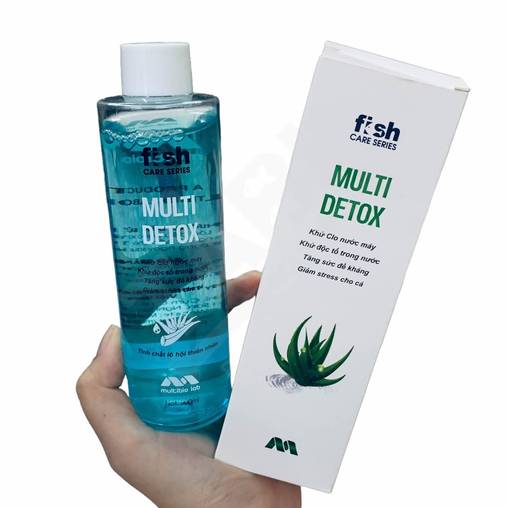 200ml Multi Detox Khử Clo, Độc Tố, Tăng Sức Đề Kháng, Giảm Stress Cho Bể Cá, Hồ Cá [200ml MULTI DETOX]