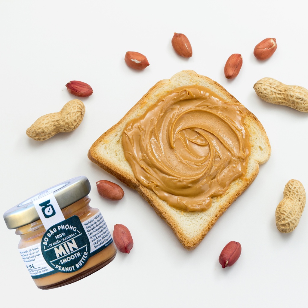 Bơ Đậu Phộng Ăn Kiêng Không Đường loại Mịn 180g by Tiệm nhà Mơ