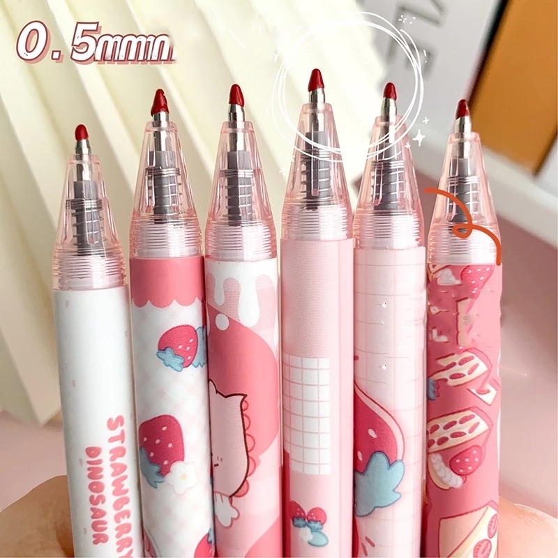 Bút Mực Gel Ngòi 0.5 In Hình Khủng Long Dễ Thương