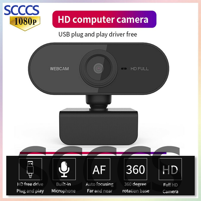 Webcam 1080p Hd Kèm Mic Cho Máy Tính, Laptop