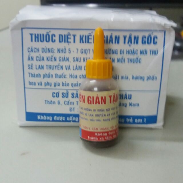 Hộp 12 lọ Thuốc diệt kiến, diệt gián tận gốc an toàn