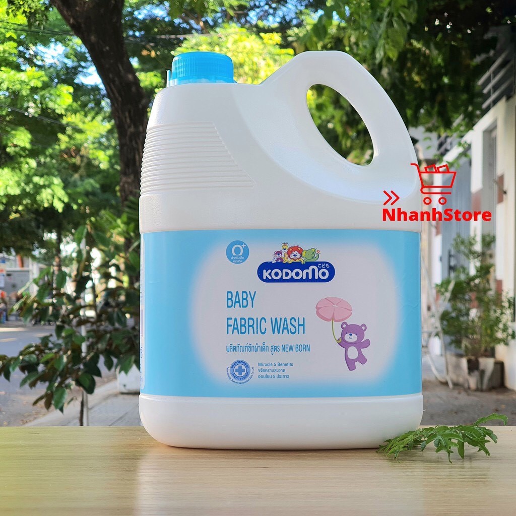 Nước giặt xả 🔺HÀNG LOẠI 1🔺 nước giặt Thái Lan KODOMO 3000ml nắp xanh- Lưu Hương an toàn cho da