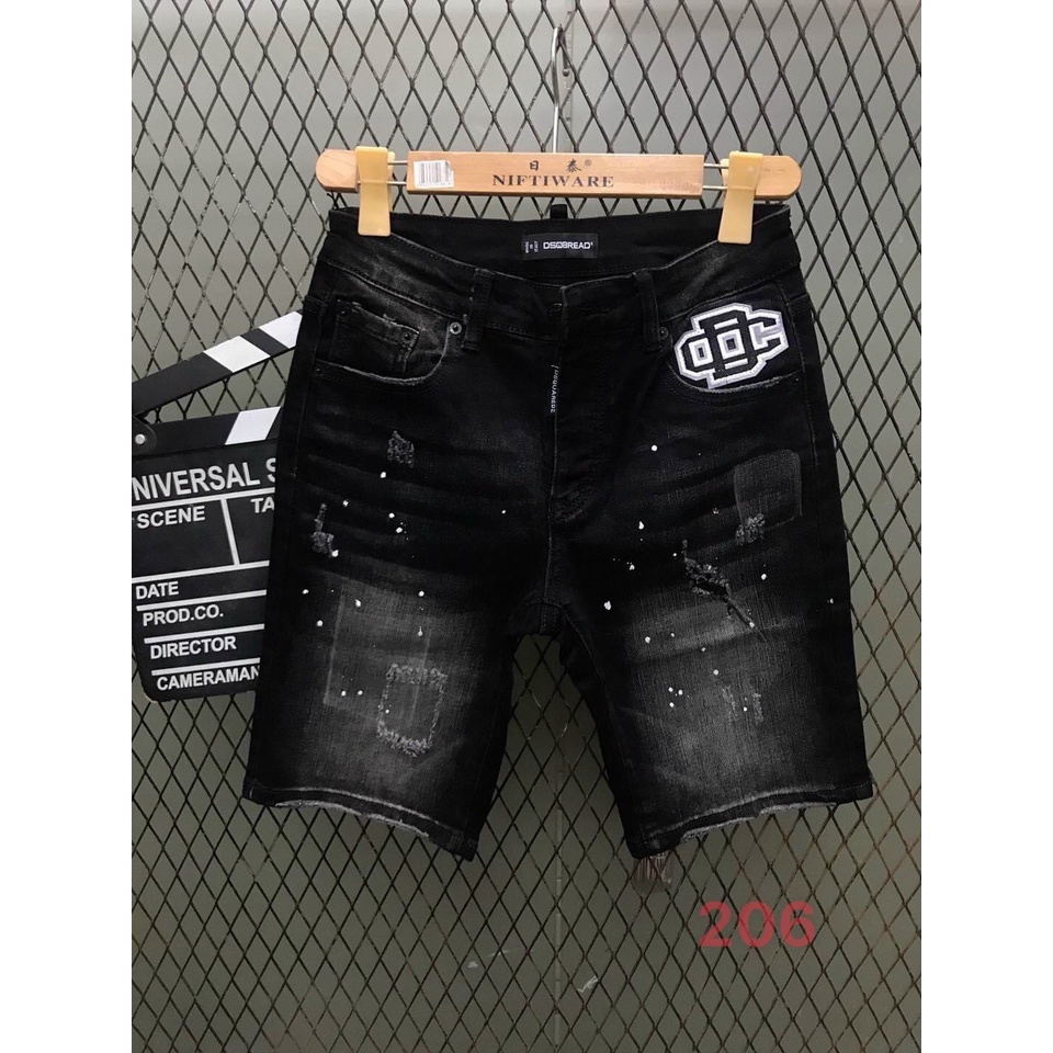 Quần short jean nam đen rách cao cấp - chất liệu bò co giãn tốt ( Hàng chuẩn shop) Lady-Hn Store88 KV01