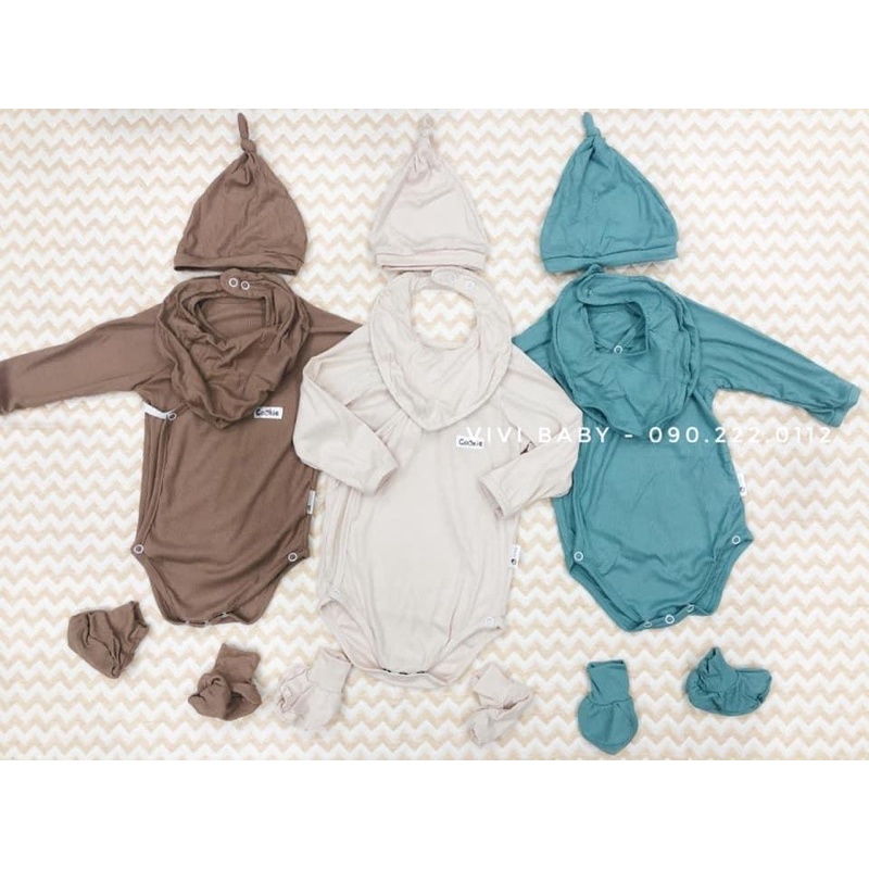 Body Chip Cookie/Bodysuit dài tay vạt chéo Cookie