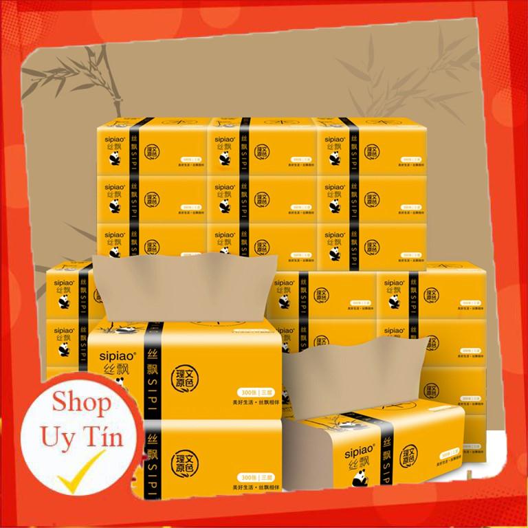 giấy ăn sipiao gấu trúc thùng 30 gói