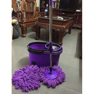 BỘ CHỔI LAU NHÀ ROBOT 360 ĐỘ( KÈM CÂY LAU + 2 BÔNG LAU)