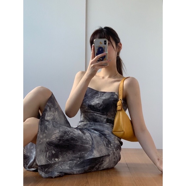 Váy dài nữ cá tính loang vải thoáng mát