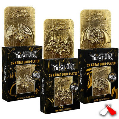 [ĐỖ LẠC SHOP ] SET 3 THẺ BÀI YUGIOH TAM THẦN AI CẬP  -GOD GOLD CHÍNH HÃNG KONAMI