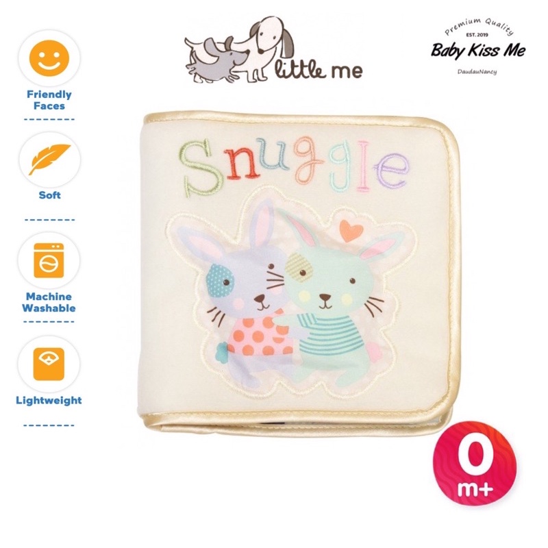 Sách Vải Mềm Và Âu Yếm Cho Bé Ôm Ấp (0-1 tuổi) - Xuất Us Uk- Snuggle Cuddly Cloth Book