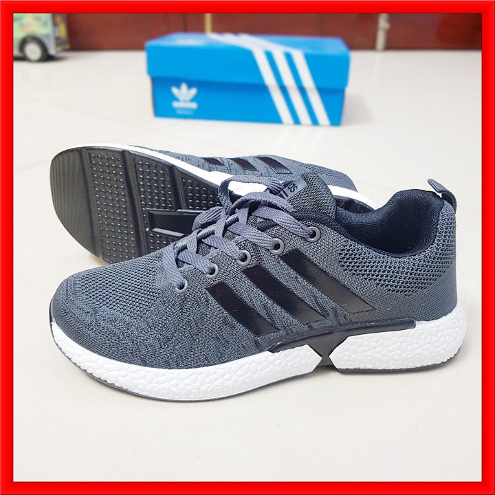 GIÀY THỂ THAO NAM MÀU GHI ĐẾ TRẮNG, SIZE 39-44