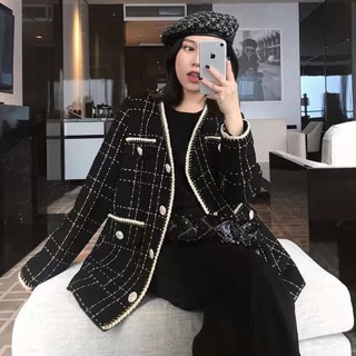 Áo Dạ Tweed viền thừng