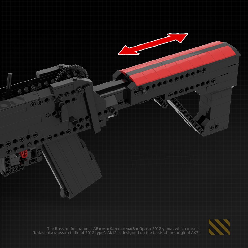 Đồ Chơi Lắp Ráp Kiểu Lego Mô Hình AK-12 MOC PUBG Bắn Dây Thun Với 700+ Mảnh Ghép - Bản Thiết Kế Tiêu Chuẩn Của Kevin183